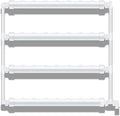 Wall-Mounted Hydroponic Grow Kit 1 Layer 36 Holes Site Hydroponic Kit Hydroponics Growing System with Water Pump Pump Timer Nest Basket and Sponge