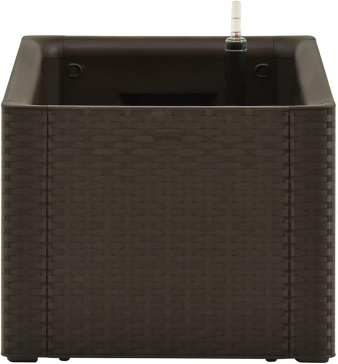 Raised Garden Bed Planters with Self Watering System for Outdoor Plants Self-Watering Planter Box Raised Bed to Grow Flowers Herbs &amp Vegetables Mocha 39.4x16.9x13 -68