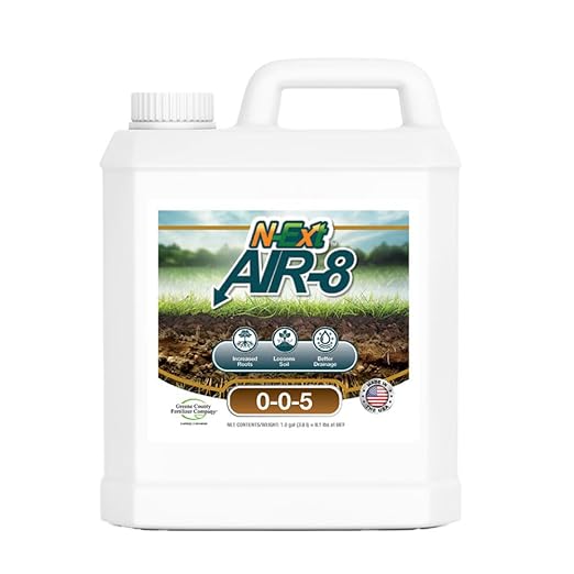 [N-Ext] Air-8 - Liquid Aeration Bio-Stimulant with Humic Acid - Covers 14222 Square Feet - Break Up Soil and Loosen Topsoil to Increase Water Penetration and Encourage Deeper Rooting for More Oxygen