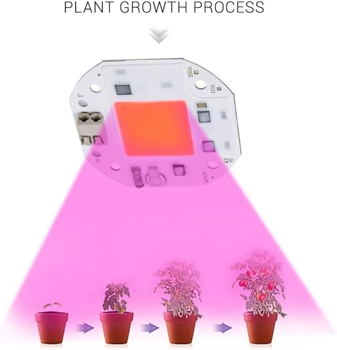 Indoor Lighting Pack of 20 LED Plant Light Chip AC110V 20W/30W/50W No-Driver Plant Grow Lighting Full Spectrum Plant Lamp(30W)