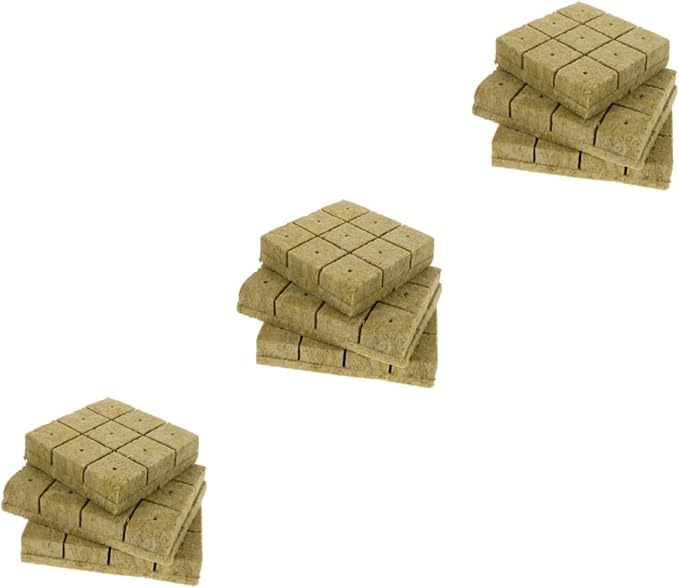 POPETPOP 3sets Hydroponics Germination Nutrient Cubes for Soilless Plant Growth Water Retaining Rock Blocks for Vegetables and Flowers Clean and Planting Supplies