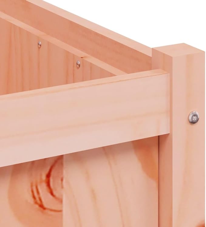 Wooden Garden Planter Box Outdoor Flower Box Wood Flower Boxes for Outdoor Plants Raised Garden Bed Planter Box 27.6x27.6x27.6 Solid Wood Douglas-98