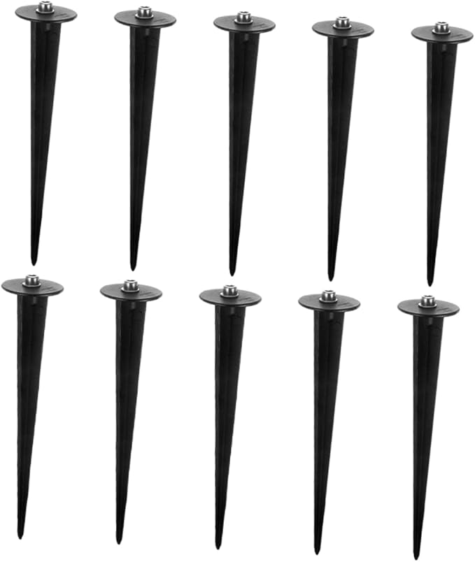 balacoo 50pcs Ground Stakes for Solar Garden Lights Outdoor Light Spikes Easy to Install Lightweight for Lawn Landscape Lighting
