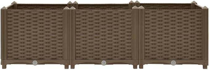 Raised Bed PlanterGarden BedGalvanized Raised Garden BedPlanter Raised bedsGalvanized Planter47.2x15.7x15 Polypropylene