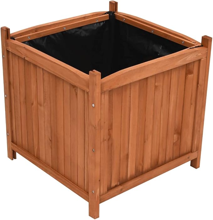 Raised Beds 2 pcs 19.7x19.7x19.7 Firwood