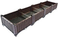 YSUEFIJO Outdoor Elevated Garden Bed Planter Raised Beds for Vegetables Planter Box Plastic Rectangle Raised Garden Bed Tall for Vegetables Fruits Flowers Herbs Succulents