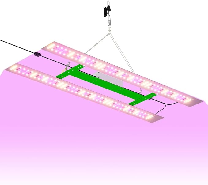 800W Full Spectrum LED Planting Growth Light - 312 LEDs Red Blue Boost Veg &amp Bloom with Optimized Spectrum. Ideal for Indoor Seedlings Hydroponic Lettuce &amp Flower Buds. Perfect for Small Gro
