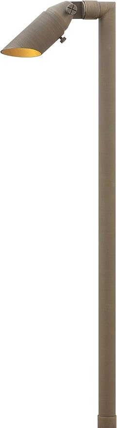Hinkley Hardy Island 12V Accent Spot Light and Stem MR11 Integrated LED Included Cast Brass Material Clear Lens Wiring Kit and Ground Spike Included Hardy Island Series Matte Bronze Finish