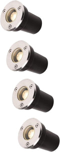 4pcs 1W LED Beam Spotlight - Outdoor LED Spotlight LED Buried Lights IP67 Outdoor Underground Recessed Inground Light for Garden Patio Lawn Driveway Landscape Lights(Yellow24v(1w))