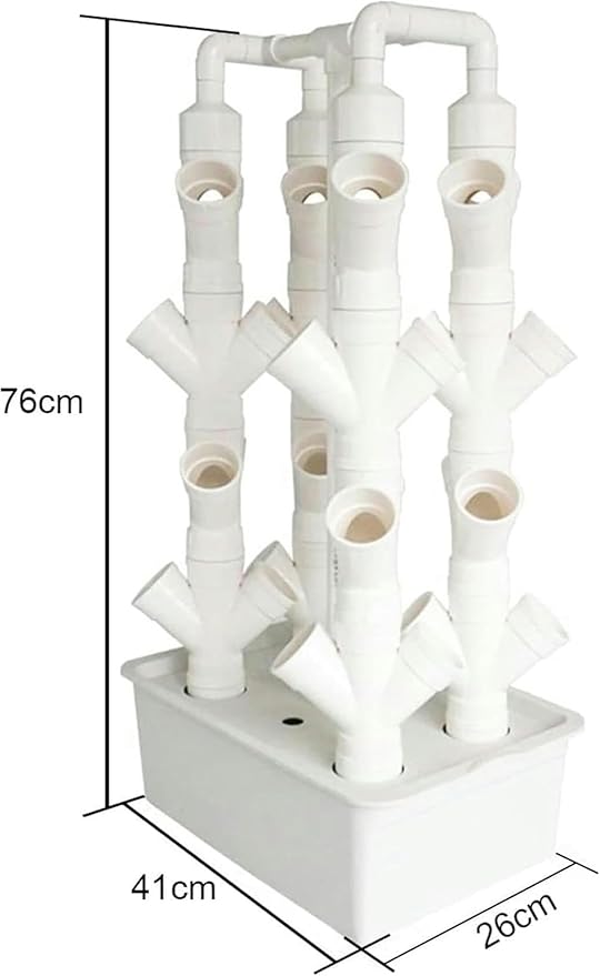 Indoor Hydroponic Growing System Freestanding Planting Tower SetPlant Vertical Hydroponics Hydroponic Planter for Herb Vegetable/1pc