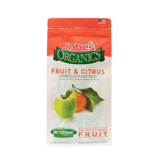 DOGNNAK Jobes 09226 Organic Fruit and Citrus Granular Fertilizer 4 Lbs (Pack of 2)