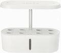 Hydroponic Planting System 8-Hole Planting Trough with LED Plant Growth Light Smart Touch Control Suitable for Home Office White