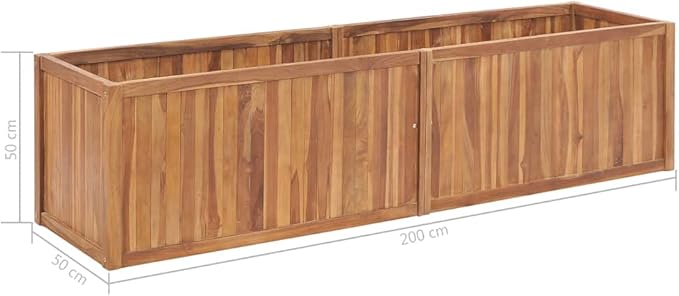Raised Bed Natural Teak for Garden Landscape Fence Wire Wall &amp Bed Perfect Steel Welded Grid Planter