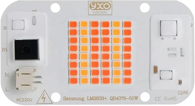 Ng LED Grow Light Chip LM283B+ 100W 50W DOB COB Full Spectrum Welding 220V 110V LED Chip for Indoor Plants|28W|LM283B 3500K FS