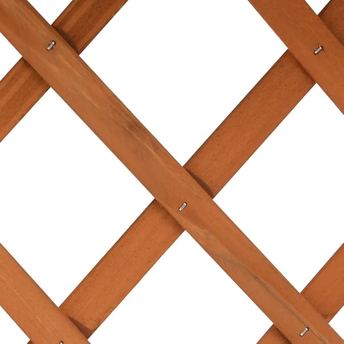 Orange Solid Firwood Trellis Planter 17.7 Outdoor Garden Raised Bed for Climbing Plants UV Resistant Balcony &amp Patio Decor