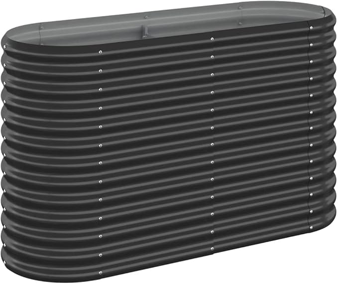Garden Raised Bed Powder-Coated Steel 44.9x15.7x26.8 AnthraciteWeight:13.89lbs318891