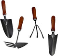 4pcs Mini Garden Tool Set Thickened Iron Shovel Planting Transplanting Weeding Gardening Hand Tools Lightweight for Gardeners