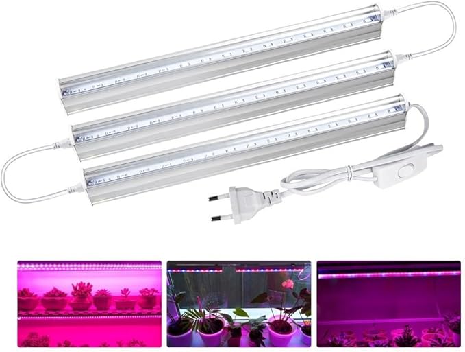 Lights 1 Set AC85-265V LED Plant Light T5 Tube Plant Grow Light Full Spectrum LED Plant Grow Light Green Plant Household Bulbs