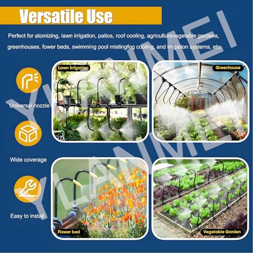 360° Curved Automatic Garden Irrigation System - Drip Watering Kit with Timer Universal Spray Solution for Efficient Plant Care 40m/131ft Coverage