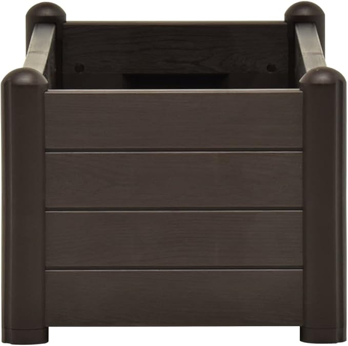 Garden Raised Bed PP Mocha 39.4”x16.9”x13.8” fWeight-14 lbs