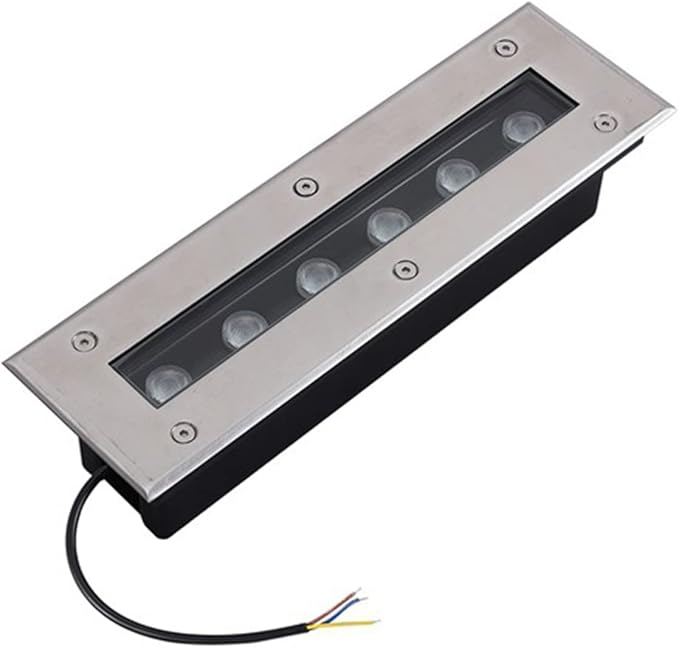 LED Buried Ground Lights - IP66 Waterproof Recessed Landscape Lighting for Patios Pathways Yards Driveways and Gardens - 24W Green AC85-110V