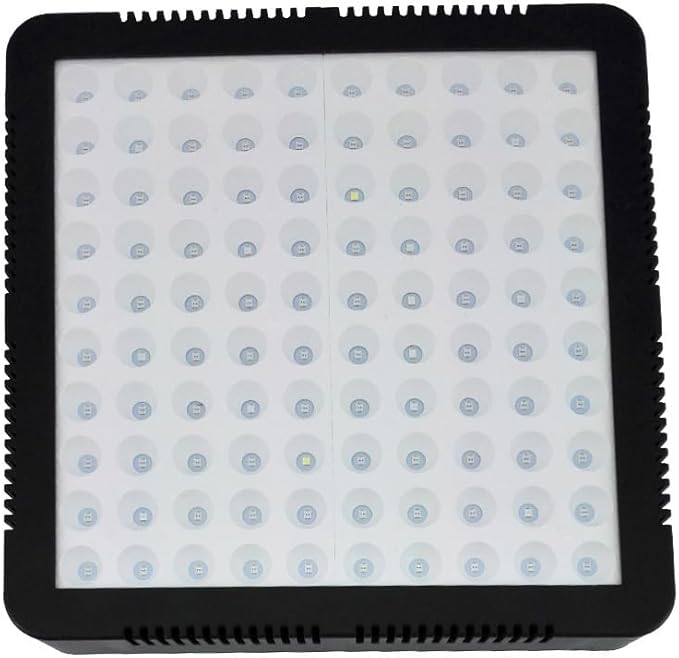 Fengyan Home Bulbs 1-Pack LED Seedling Lamp AC85-265V 300W LED Grow Lamp with Fan Greenhouse Vegetable Planting Fill Light(300W White Shell)