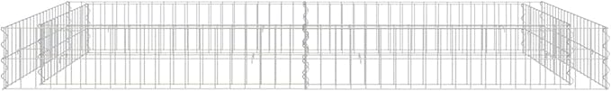 Gabion Raised Bed Large Heavy Duty Galvanized Steel Planter for Garden Balcony or Patio Decoration