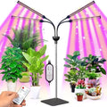Grow Lights for Indoor Plants 4 in 1 Full Spectrum Plant Lights for Indoor Growing with Adjustable Brightness On/Off Switch and Timer Plant Grow Light liftable Height for Plant Growth and Flowe