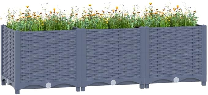 YAFF Raised Bed 47.2x15.7x15 Polypropylene (15.136lbs)