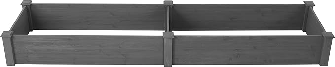 Over Ground Raised Garden Bed 4x2 Feet 96x28x10 Inch Large Planter Box for Vegetables &amp Flowers - Deep Root Space No-Dig Outdoor Garden Kit with Tool-Free Assembly