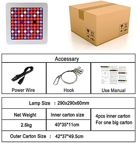 1000w Newest led Plant Grow Light Waterproof led Grow Lights for Medical Plants with Independent Switch for Growing and Flowering Period (1000w 4pcs)