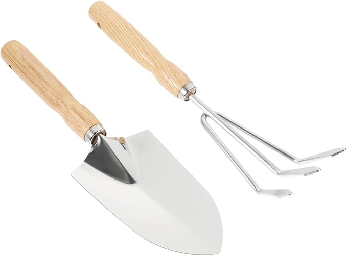 3sets Garden Tools Gardening Tools Set Rake Trowel for Efficient Planting Comfortable Grip for Soil Loosening and Weeding for and Vegetable Planting