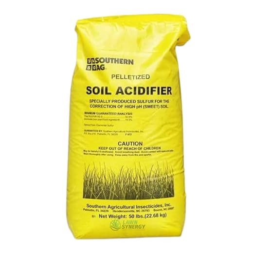 Soil Acidifier - pH Correction 90% Elemental Sulfur for Lawns Blueberry Bushes Hydrangeas Vegetables and Other Acid Loving Plants. (50 lbs.)