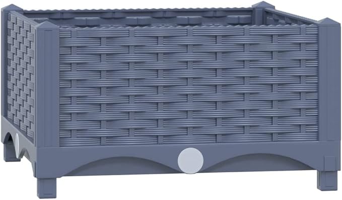 YAFF Raised Bed 15.7x15.7x9.1 Polypropylene (4.708lbs)
