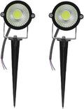 2pcs Outdoor Led Garden Lights Stake Weatherproof Landscape Powered Ground Lamp for Pathway Pool