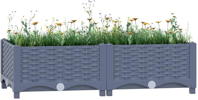 YAFF Raised Bed 31.5x15.7x9.1 Polypropylene (8.096lbs) G