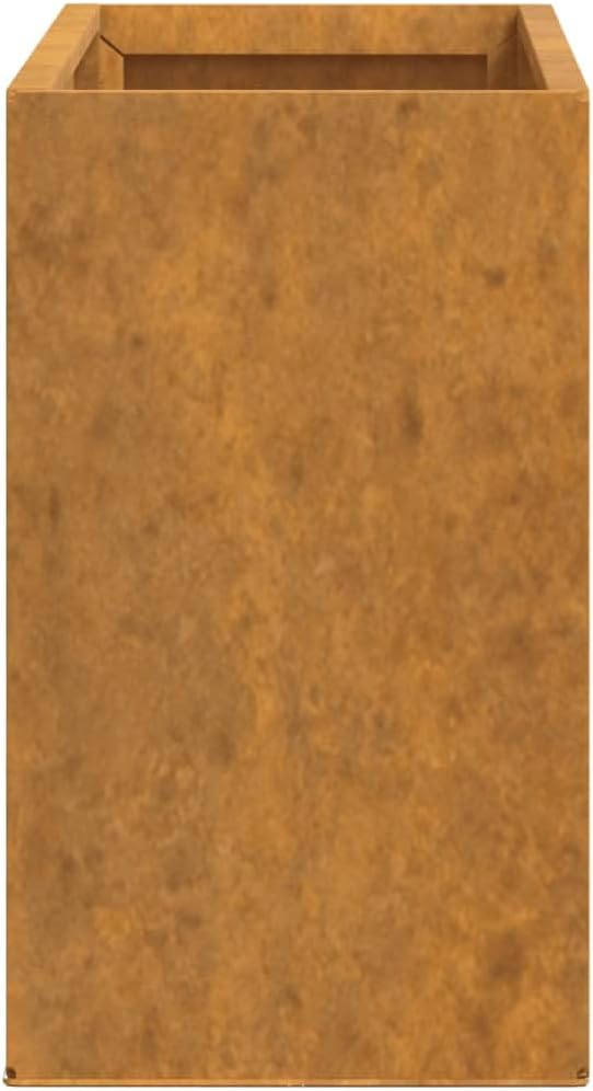 Corten Steel Wall Planter 2 Pack Raised Garden Bed for Outdoor Gardens Patios and Balconies Rusty Finish Dimensions 20.9x3.9x6.7 Durable Weather-Resistant Metal Planter Box