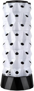 Garden Indoor Hydroponics Tower Vertical Garden Planter with LED Grow Light Water Circulation Cultivation Soilless Cultivation for Vegetable Fruit(8 Layers)