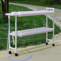 Hydroponics Indoor Garden Kit Aeroponics Growing System with Pump and Movable Water Tank Ideal for Cultivating Herbs Fruits and Vegetables Indoors