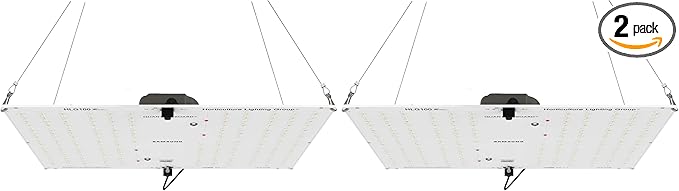 Horticulture Lighting Group HLG 100 Rspec Quantum Board LED Grow Light Veg &amp Bloom | High-Efficiency Upgraded LM301B LED's (Pack of 2)