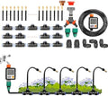 Quick Connector Drip Irrigation Kit - 20m Automatic System with 360° Adjustable Copper Nozzle &amp Atomizing Droppers for Efficient Garden Watering &amp Factory Cooling