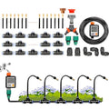 Drip Irrigation Kit - 20m Automatic System with 360° Adjustable Copper Nozzle &amp Atomizing Droppers for Efficient Garden Watering &amp Cooling