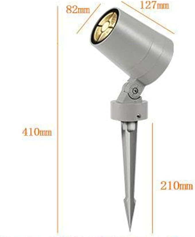LED Beam Spotlight - COB Lawn Projector Tree Light Outdoor Ground Landscape Lights Recessed Spotlights for Hotel Courtyard Garden(B-Warm White10WAC220V)