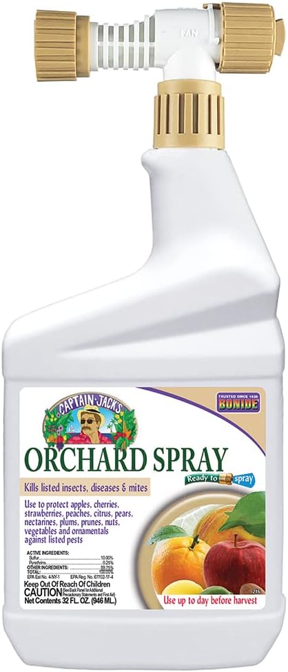 Bonide Captain Jack's Citrus Fruit &amp Nut Orchard Spray 32 oz Ready-to-Spray Multi-Purpose Fungicide Insecticide and Miticide