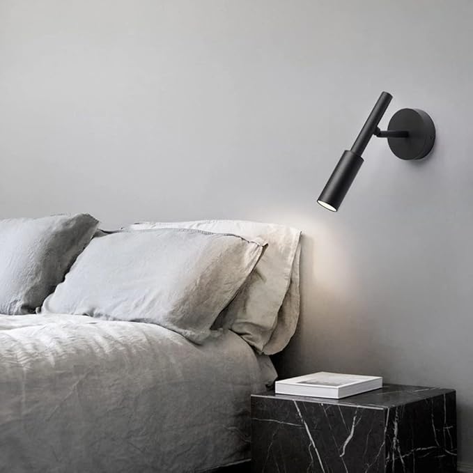 Led Wall Sconce Modern Mount Reading Light 7w Headboard Lamp Adjustable Spotlight Bed Lamps for Bedroom Bedside Living Room Hallway do el