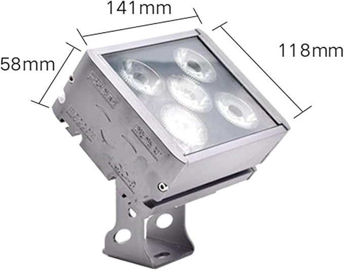 LED Square Floodlight - Outdoor Rectangle Spotlight Waterproof IP65 Wall Washer Beam Light for Patio Garden Driveway Landscape Lights(Warm Light15W)