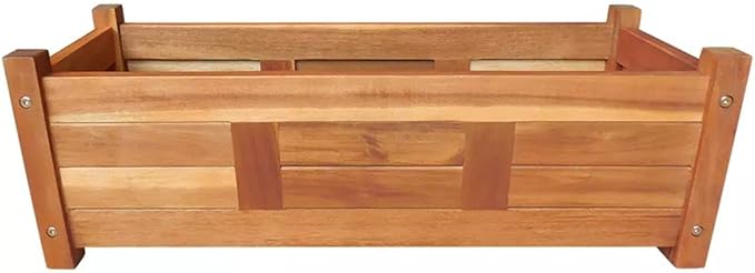 Outdoor Garden Raised Planter Box Backyard Patio Planter Raised Beds for Flowers Herbs Fruits Garden Raised Bed Acacia Wood 29.9x10.9x9.8 [Lightning Shipping]