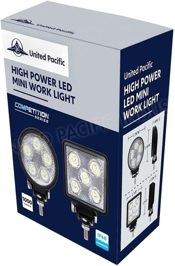 UNITED PACIFIC 36464 Spot Light 5 LED High Power Mini Square