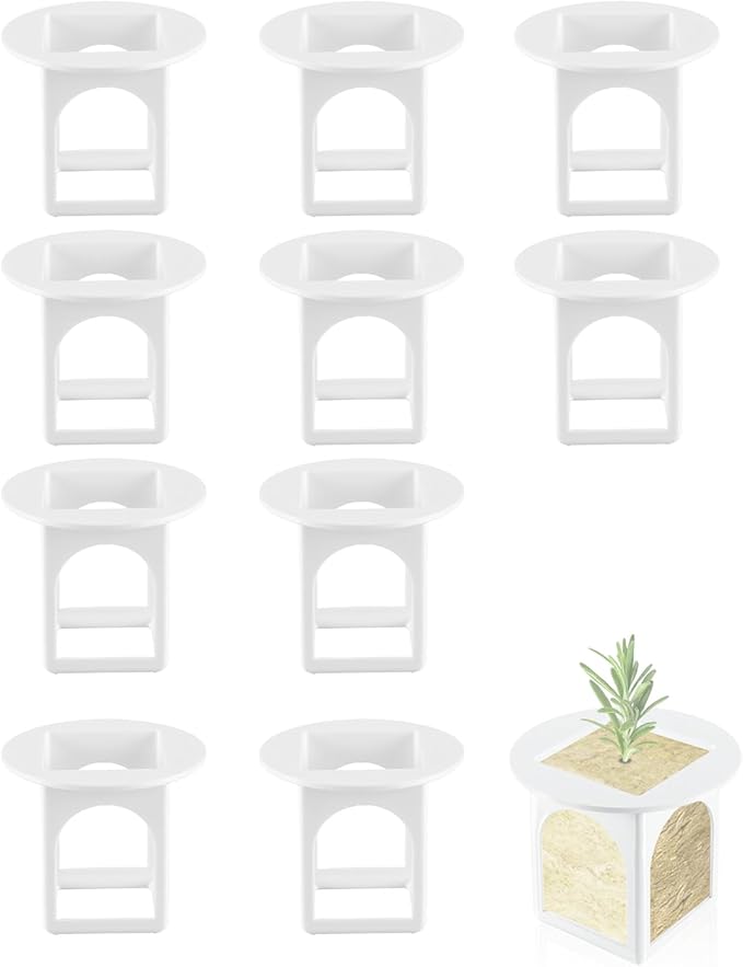 Hydroponic Growing Cups Compatible with Gardyn Home and Studio Indoor Garden System Reusable Seed Pods for Starting and Cloning Root-Optimized Design (10 Pack)
