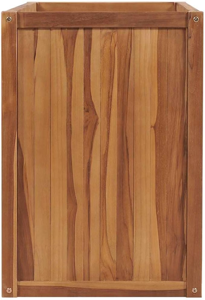 Raised BedGarden DecorationBackyard Raised BedsFreestanding PlantersGardening AccessoriesHerb Plantersfor BalconiesTerracesGardensPatiosLawn39.4x19.7x27.6 Solid Wood Teak